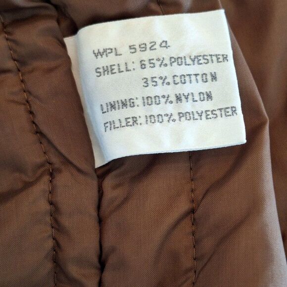 Anderson Little Barn Jacket Field Chore Coat Sz L Brown Quilted Lining Korea 90s - Picture 11 of 16